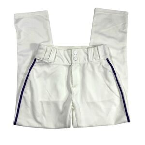 Alleson Athletic Athletic Pants in White Size Youth‎ Medium